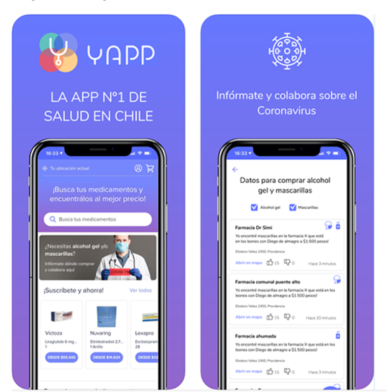 muestra de aplicacion de yapp